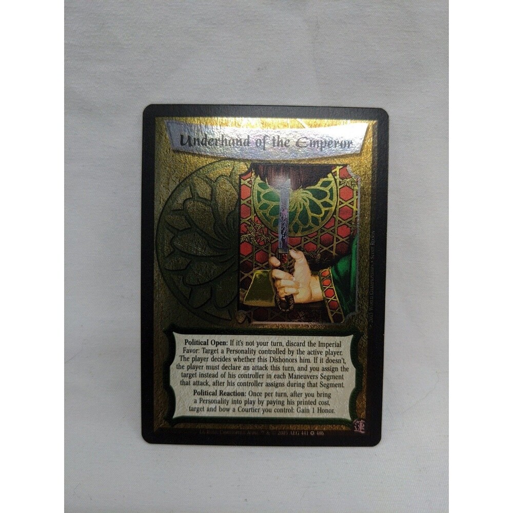 Foil Underhand Of The Emperor Legend Of The Five Rings Trading Card